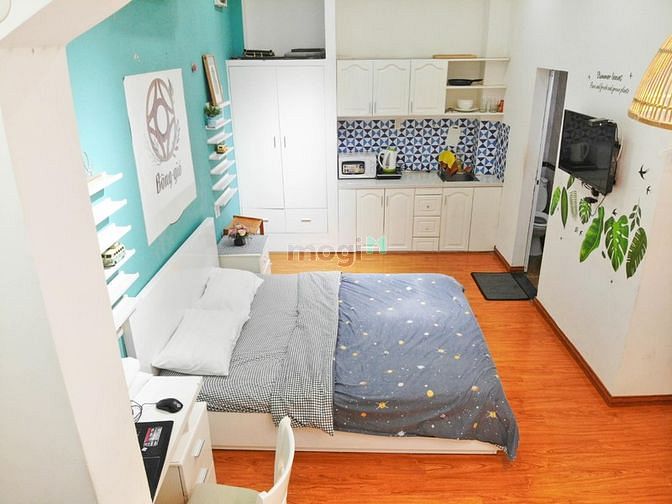 Hình ảnh 🖤CHDV 1PN 43m2 view Vinhome Bason 🖤Full nội thất vintage🖤 quận 1🖤