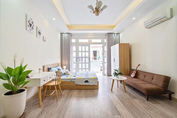 Hình ảnh ⚜️Studio Ban Công Rộng Hơn 35m2 Nội Thất Gỗ Cao Cấp