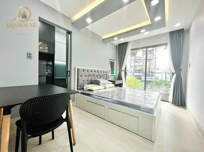 Hình ảnh Cho thuê studio cửa sổ full nội thất gần Ngã Sáu Cộng Hòa