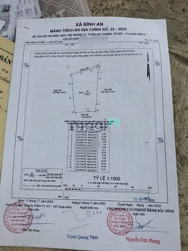 Hình ảnh Chỉ 320tr sở hữu hơn 1 sào thuộc Xã Bình An -  Đường sỏi trước đất