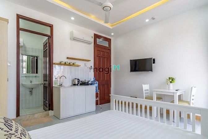 Hình ảnh Cho thuê CH Studio, mới 100%,ban công,Full NT,thang máy, Bà Lê Chân,Q1