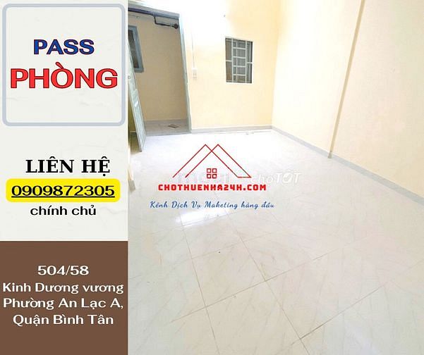Hình ảnh PASS PHÒNG sát Aeon Bình Tân Số 504/58 Kinh Dương Vương