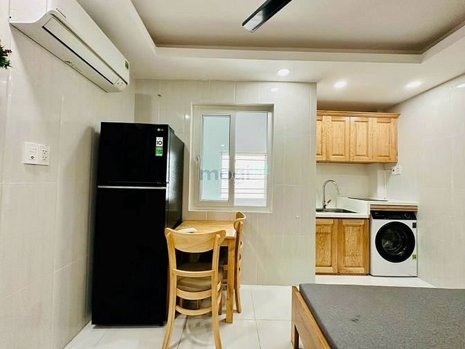 Hình ảnh Mb6623 nạp rút nhanh chóng cao cấp chung cư mini full nội thất gỗ có máy giặt riêng