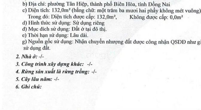 Hình ảnh Bán Đất 6x22 Có Sẵn Phòng Trọ P.Tân Hiệp, Tp.Biên Hoà Giá Mb6623 phiên bản mới nhất