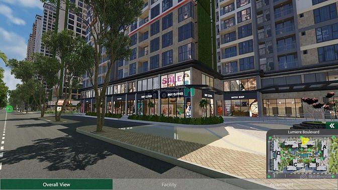 Hình ảnh Shophouse Khối Đế Thông Tầng-Hiếm Mb6623 phiên bản mới nhất Chắc Thắng Lumiere Boulevard
