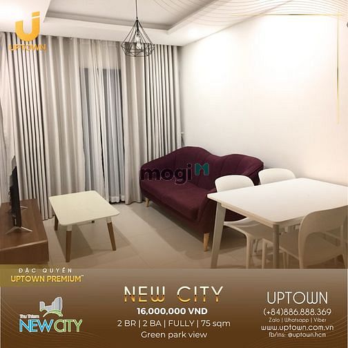 Hình ảnh Cho thuê NEW CITY THỦ THIÊM 2PN giá 12tr