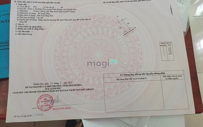 Hình ảnh Bán đất Diên Phú thôn 2, cạnh Hương Lộ 45. Sát Vĩnh Phương - Nha Trang