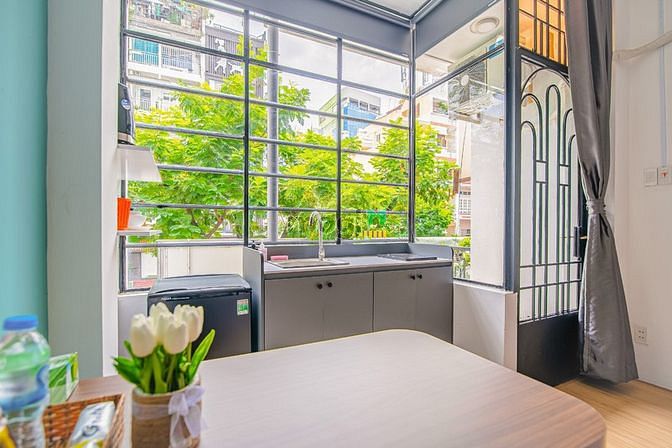 Hình ảnh Studio ban công full nội thất gần Bùi Viện