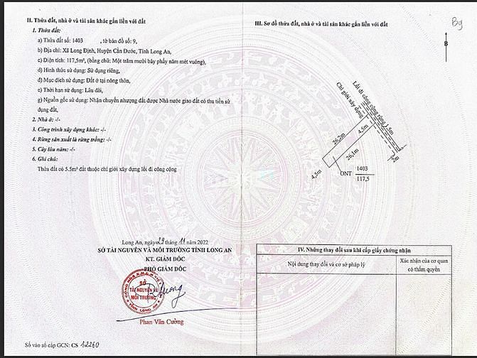 Hình ảnh Ngộp bán gấp đất gần KCN Phúc Long Bến lức, Thổ cư, sổ riêng , giá 8tr