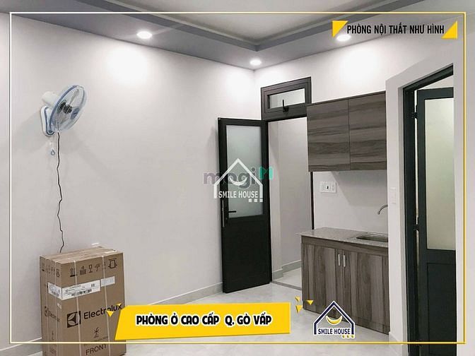 Hình ảnh Phòng trọ mới, có bancon gần ĐH Văn Lang, Phan Văn Trị, Free Xe