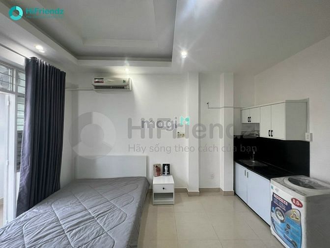 Hình ảnh Trống Sẵn Studio Ban Công Full Nội Thất
