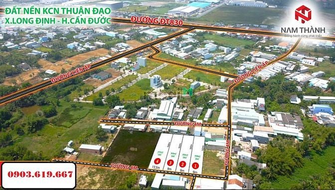 Hình ảnh Đất xây trọ chỉ 9x50. giá chỉ 6 triệu/m2. full thổ, sổ riêng kcn Thuận