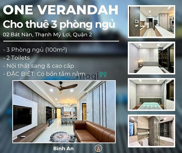 Hình ảnh Căn Hộ 3PN One Verandah Có Sẵn Nội Thất View Mát Mẻ Cả Ngày