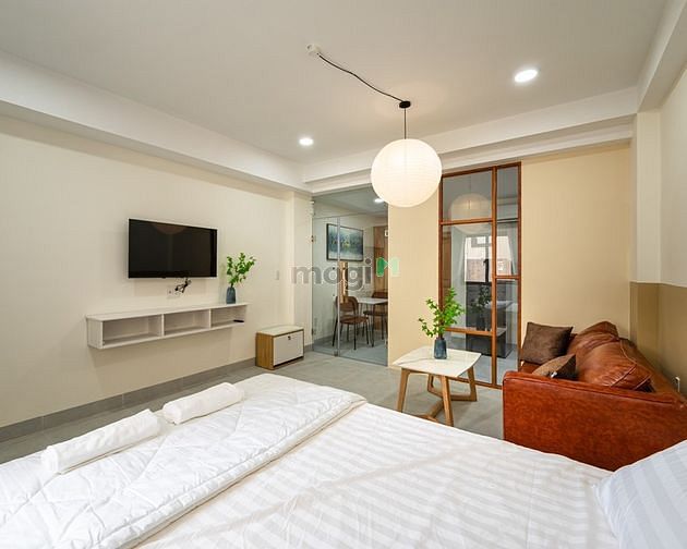 Hình ảnh 1PN 45m2 mới 100%_Thang máy, hầm xe_Ngay CV Lê Văn Tám Q1