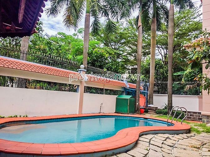 Hình ảnh Cho thuê biệt thự Kim Sơn Thảo Điền, khu Compound, dt 500m2, 3 lầu