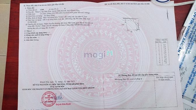 Hình ảnh Bán lô đất thôn 4, Diên Phú, Diên Khánh. Lô góc 2 mặt tiền ngang 12m.