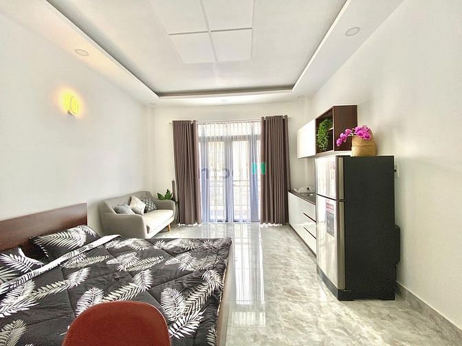 Hình ảnh 1 Căn Duy Nhất Căn Hộ Ban Công Full Nội Thất Gần ĐH Văn Lang QBT