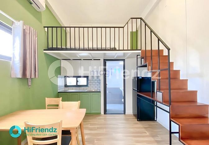 Hình ảnh Gác cao ở 3-4 bạn full nội thất.Hifriendz hỗ trợ cọc