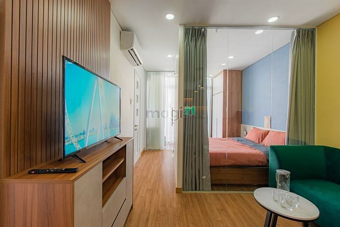 Hình ảnh Cho Thuê 2PN 1WC 55m2 Full NT Cao Cấp - Đinh Công Tráng, Quận 1
