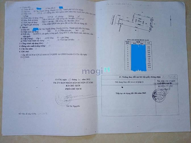 Hình ảnh Bán đất Củ Chi xã Tân Thạnh Đông; 9310.1m2; 70 tỷ; MT đường Bến Than