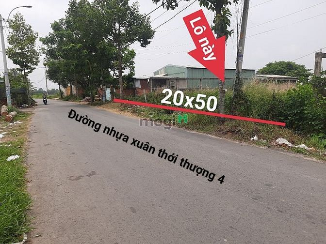Hình ảnh ĐẤT ĐẸP full thổ 20X50M mặt tiền NHựa Xuân Thới Thượng, Phan Văn Hớn