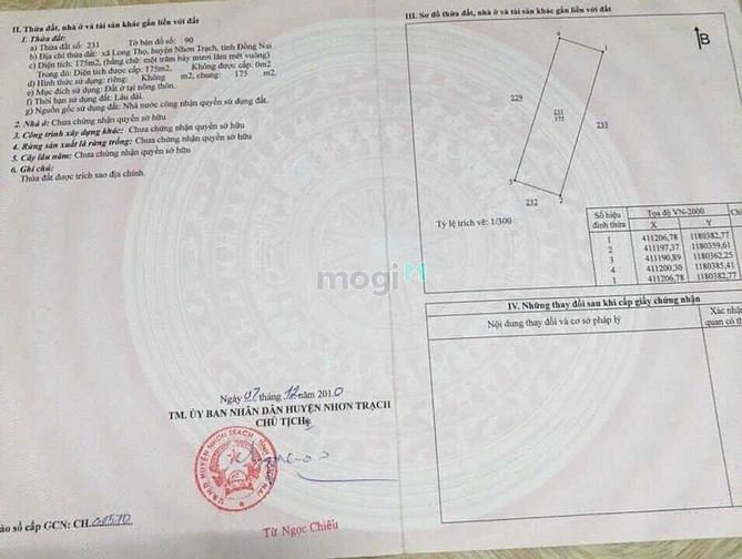 Hình ảnh Bán đất nền Nhơn Trạch Đồng Nai 175m2