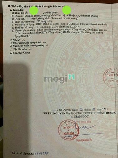 Hình ảnh BÁN NHÀ SỔ RIÊNG VĨNH PHÚ,cách QL13 chỉ 70m,