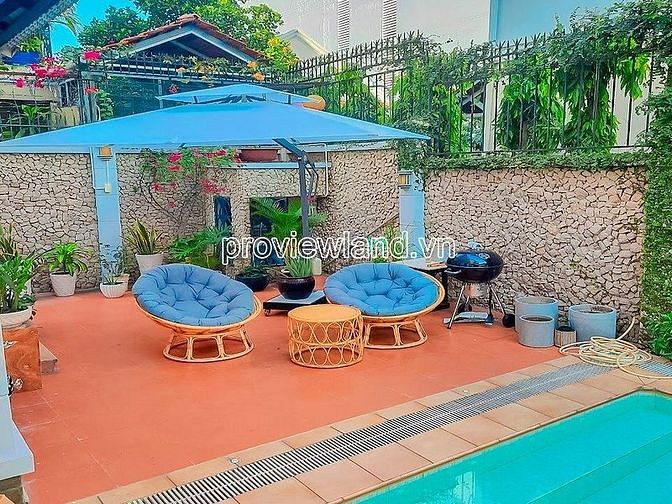 Hình ảnh Cho thuê biệt thự Thảo Điền, khu compound Eden, 3 tầng, 400m2, hồ bơi