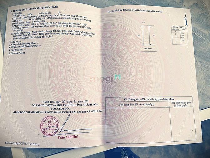 Hình ảnh Cần Bán Lô Đất Đẹp mặt tiền đường 8m Tân Quang, Ninh Quang, Ninh Hòa.