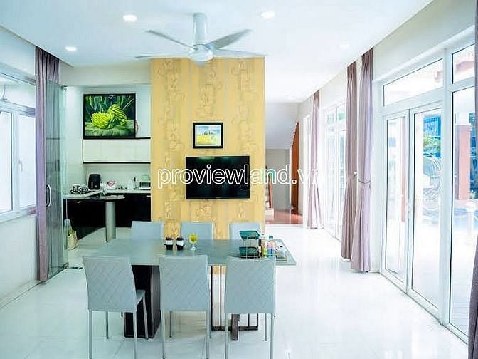 Hình ảnh Cho thuê căn biệt thự Thảo Điền, Khu compound, 5PN, 600m2 đất, hồ bơi
