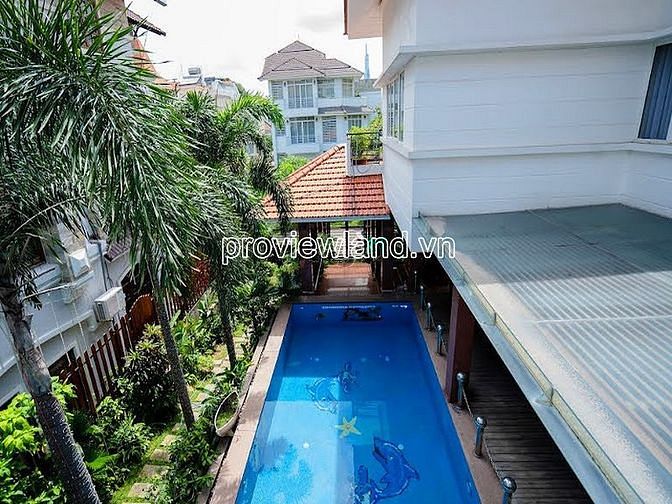 Hình ảnh Cho thuê căn biệt thự Thảo Điền, Khu compound, 5PN, 600m2 đất, hồ bơi