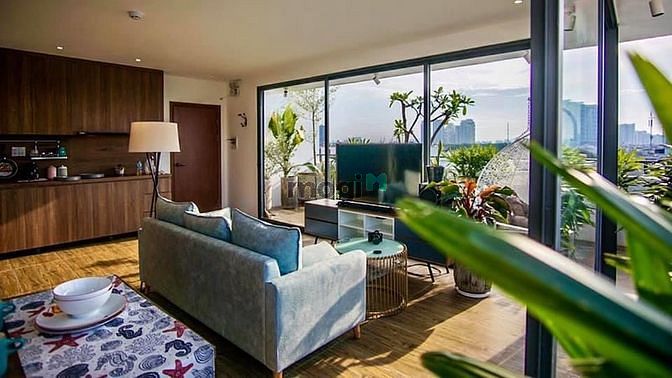 Hình ảnh ✅Cho Thuê Penhouse Full Nội Thất Cao Cấp_2Bed 2Wc_Ban Công Sân Vườn