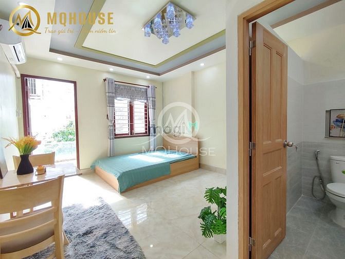 Hình ảnh Cho thuê studio ban công bếp riêng với phòng ngủ