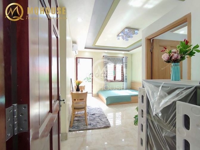 Hình ảnh Cho thuê studio ban công bếp riêng với phòng ngủ