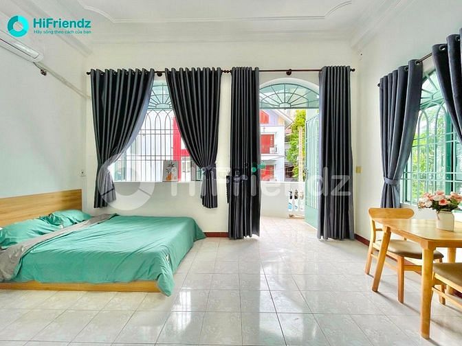 Hình ảnh 📍 Studio bancol - cửa sổ máy giặt riêng ngay sân bay