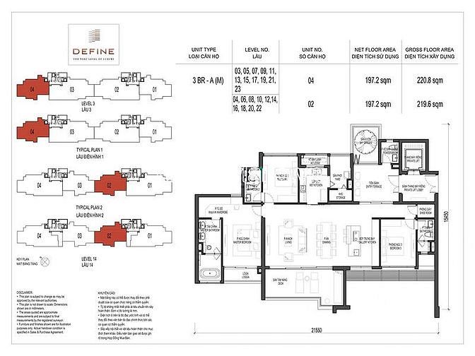Hình ảnh Bán Trang Chủ MB66.COM / Đăng Ký Tặng 66K Define Capitaland Giá CĐT, còn 2 căn 3PN, DT 197m2