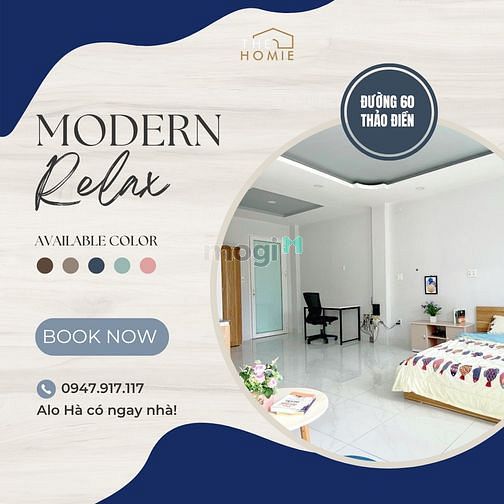 Hình ảnh Alo Hà! Mb6623 nạp rút nhanh chóng Studio 35m2 Thảo Điền Quận 2| ban công thoáng mát
