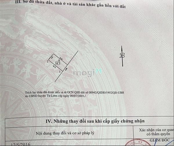 Hình ảnh Bán đất Văn Trì 34m2, ô tô qua nhà, gần bãi ô tô, giá chào 3 tỷ.