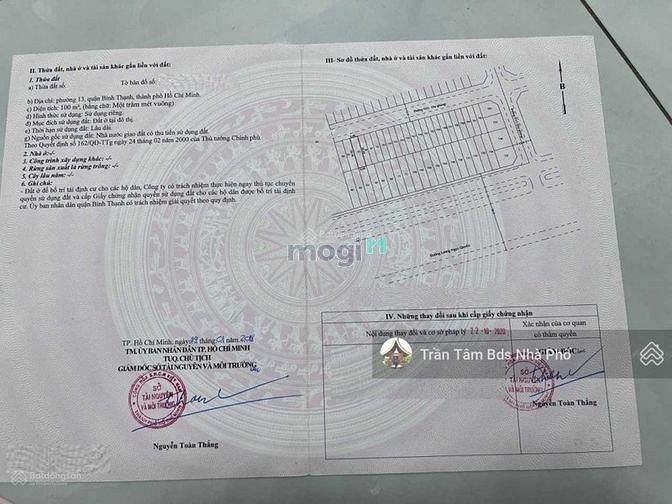 Hình ảnh Bán lô đất Đặng Thùy Trâm & Trục 30m, 100m2 (5x20m) - Gần ĐH Văn Lang