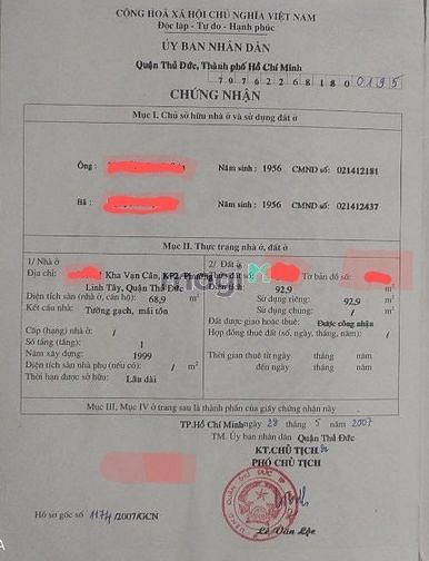 Hình ảnh Bán nhà C4, 92m2, Gần Chợ Thủ Đức, Linh Chiểu, TP Thủ Đức. #3tỷ55.