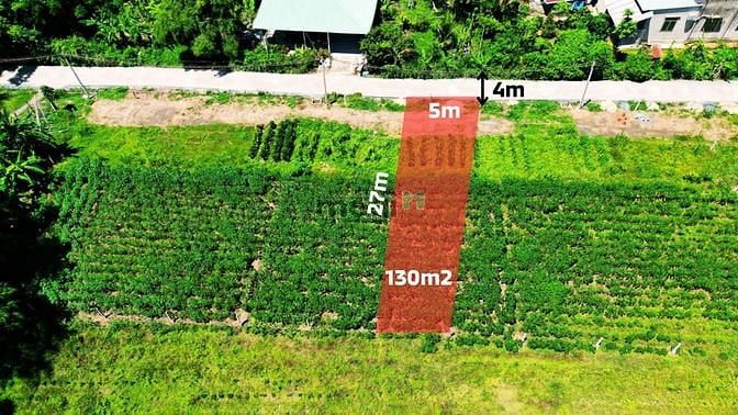 Hình ảnh Bán đất thuộc Ấp Cây Da, Xã Hiệp Thạnh, 5x27m, đã lên 100% đất ONT