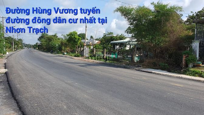 Hình ảnh Cần bán gấp đất thổ cư mặt tiền đường Hùng Vương, Nhơn Trạch