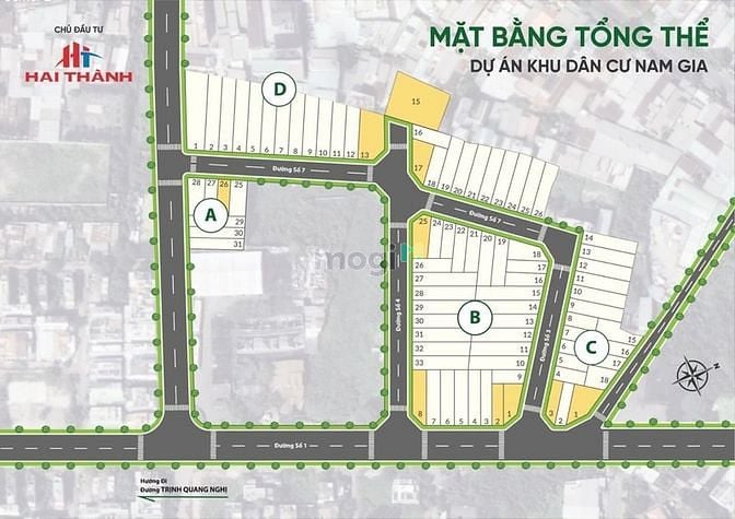 Hình ảnh Cần bán nền đất góc 2 MT sổ đỏ cá nhân xây tự do - KDC Nam Gia