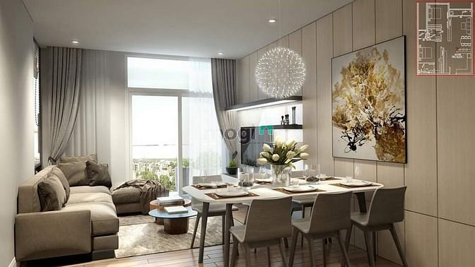 Hình ảnh Tặng nội thất CHCC SAMLAND RIVERSIDE Q. Bình Thạnh, 72m², giá 1 tỷ 550