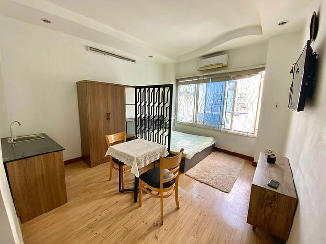 Hình ảnh CHDV studiongắn hạn & dài hạn full nt cửa sổ gần cầu Ông lãnh quận 1