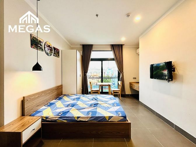Hình ảnh Căn Hộ Cao Cấp - Ban Công - Đầy Đủ Nội Thất - Đối Diện Sân Bay