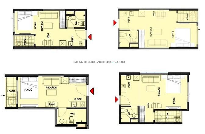 Hình ảnh (Sutudio) bán-thuê Thông tin Trang Chủ MB66.COM / Đăng Ký Tặng 66K Studio Vinhomes Grand Park layout