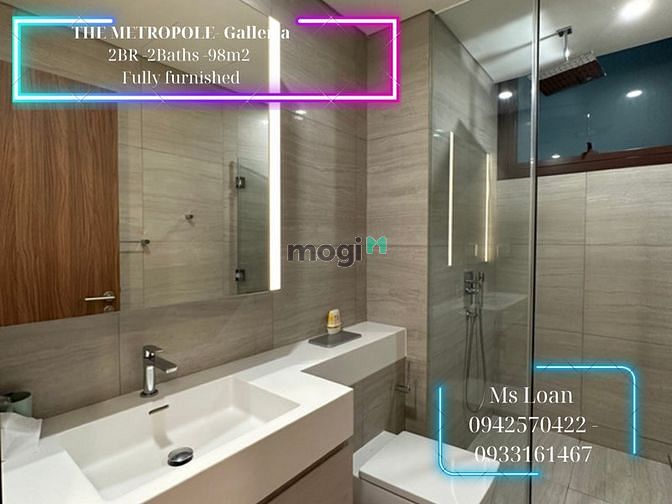 Hình ảnh Hot Cho thuê CHCC Metrople - Galleria 2PN 98m2 full NT đep