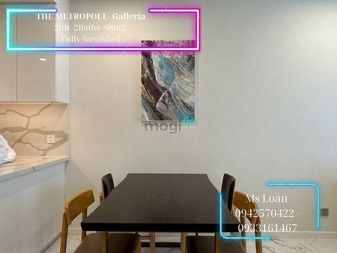 Hình ảnh Hot Cho thuê CHCC Metrople - Galleria 2PN 98m2 full NT đep