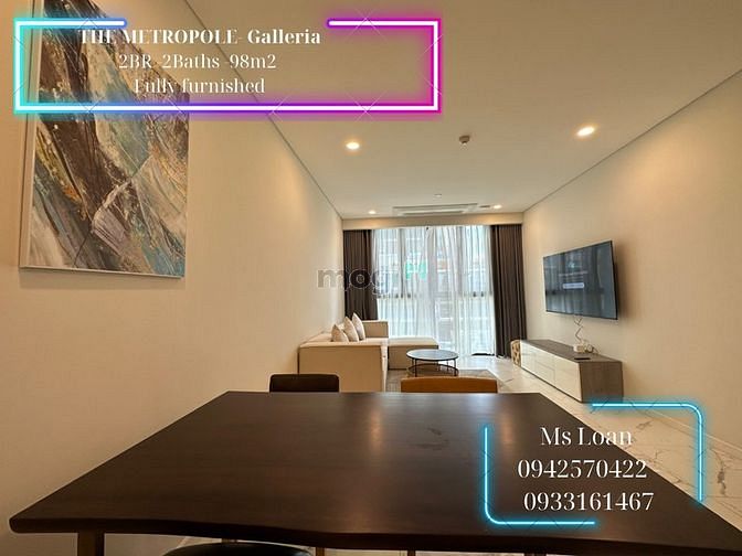 Hình ảnh Hot Cho thuê CHCC Metrople - Galleria 2PN 98m2 full NT đep
